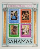 BC316, Bahamas 1976, bloc arta, picturi, Craciun