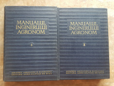 Manualul Inginerului Agronom vol. I-II, 1959 foto
