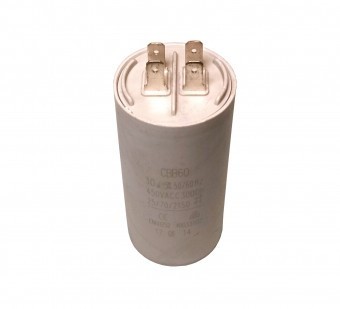 Condensator pornire motor 30uF 450VAC, papuci foto