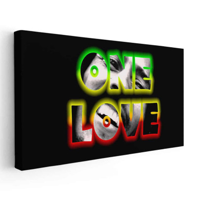 Tablou afis Bob Marley cantaret 2384 Tablou canvas pe panza CU RAMA 30x60 cm foto
