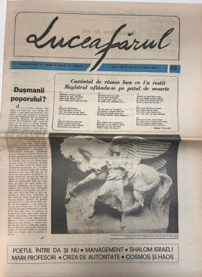 Luceafarul, nr. 30, 22 august 1990 foto
