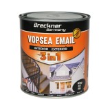 Vopsea email anticoroziva 3 in 1 Breckner Germany negru mat 1L, direct pe rugina, pe baza de solvent, interior exterior