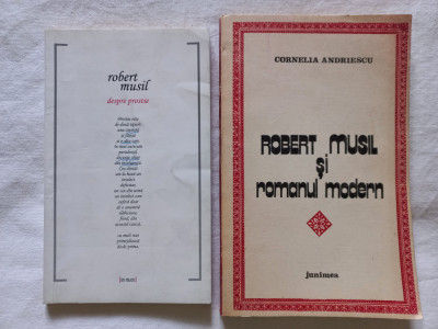 ROBERT MUSIL- DESPRE PROSTIE+ ROBERT MUSIL SI ROMANUL MODERN- CORNELIA ANDRIESCU foto