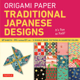 Origami Paper Traditional Japanese Designs Large [With Origami Paper]