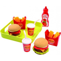 Set joaca Meniu Hamburger cu cartofi prajiti si accesorii foto