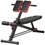 Cumpara ieftin HOMCOM Bancă de Antrenament Reglabilă, Fitness, Musculație, 4x146x73,5-85cm, Negru | Aosom Romania