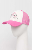 New Era șapcă baseball culoarea roz, cu imprimeu