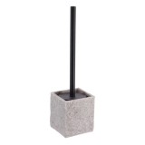 Perie Toaletă Polirăsină Maner Negru Mat &ndash; Gri Compoziție Polirăsină + Pvc