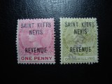ST. KITTS &amp; NEVIS 1885 REGINA VICTORIA, Nestampilat