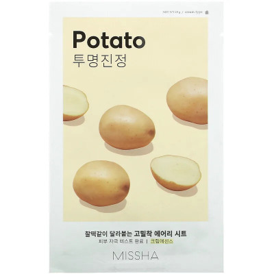 Masca de fata cu extract de cartofi, Missha Airy Fit Sheet Mask Potato, 19g foto