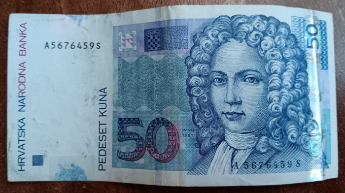 B11 - Bancnota foarte veche - Croatia - 50 kuna - 2012