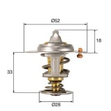 MAHLE TX 327 92D termostat,lichid racire