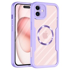 Husa pentru iphone 16 plus cu folie, colorverse 360 magsafe, purple foto