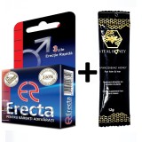 Cumpara ieftin Pachet Erecta 1 bucata + 1 Miere Afrodisiaca Vital Honey &ndash; Plic 12g &ndash; Suplimente de Energie, Potenta si Vitalitate Naturala