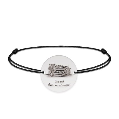 Doxa - Bratara personalizata snur invatatoare din argint 925 foto