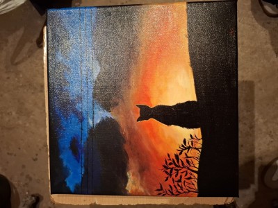 Tablou pictat pinza foto