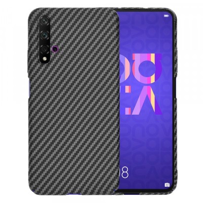 Husa pentru Huawei nova 5T / Honor 20, Techsuit, Carbonite FiberShell, Neagra foto