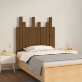 Cumpara ieftin Tăblie de pat pentru perete, maro miere, 82,5x3x80 cm, lemn pin