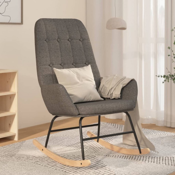 Gossi scaun balansoar, gri deschis, material textil