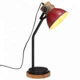 VidaXL Lampă de birou 25 W, roșu uzat, 18x18x60 cm, E27