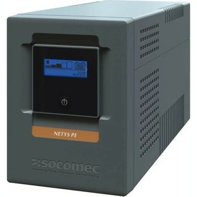 UPS SOCOMEC Line Int. cu management tower 1500VA/ 900W AVR 6 x socket IEC display LCD 2 x baterie 24V/9Ah Backup 55 min incarcare 8h conector USB comb foto