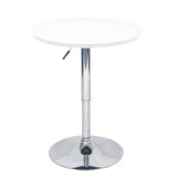 Cumpara ieftin Masa bar cu inaltime reglabila alb Brany 60x60x105.5 cm