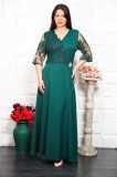 Rochie de Seara lunga Regina Verde - 62Marimea