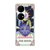 Husa compatibila cu Huawei Nova Y70 model The moon cat, Silicon, TPU, Viceversa, Transparent, Carcasa