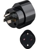 Adaptor calatorie CEE 7/3 Schuko mama la priza US /Japonia Tip B /NEMA 5-15 /3 pini negru