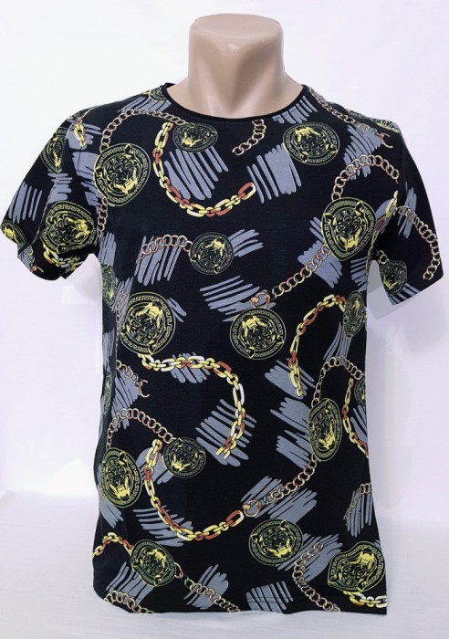 Tricou barbați imprimeu lanț - XXL