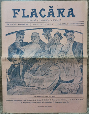 Revista Flacara// anul I, no. 16, 4 februarie 1912 foto
