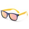 Ochelari de Soare pentru Copii cu Protectie UV - Techsuit (D802) - Yellow / Dark Blue