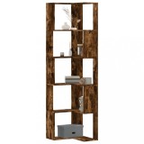 VidaXL Bibliotecă 5 niveluri stejar fumuriu 50x50x179cm lemn prelucrat 852586