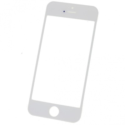 Geam Sticla iPhone 5, Alb foto