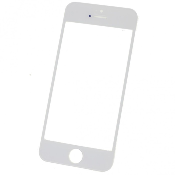 Geam Sticla iPhone 5, Alb