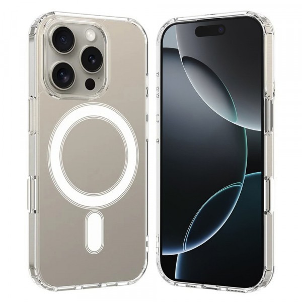 Husa MagSafe pentru Apple iPhone 16 Pro, Techsuit, Pro, Transparenta