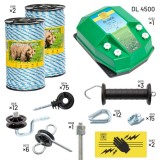 Pachet Complet Gard Electric Apicultura Urs 12V DL 4500 4.5J Acumulator Auto Protectie Animale Gradina
