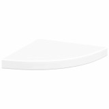 Raft de colt plutitor, alb, 35x35x3,8 cm, MDF