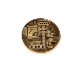 Moneda Suvenir Bitcoin Aurie, 40mm, Cutie Plastic - Colectie, Numismatica