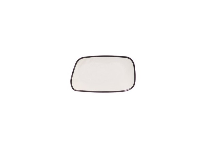 Geam oglinda exterioara cu suport fixare Toyota Avensis (T22), 09.1997-03.2003, Stanga, incalzita; geam convex; cromat