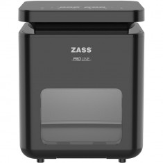 Friteuza cu aer cald Zass Pro Line ZAF 10, 1400 W, 6 l, 8 programe, Fereastra vizualizare, Termostat reglabil, Negru