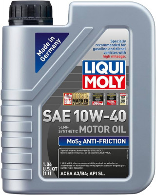 Ulei Motor Liqui Moly MoS2 Antifriction SAE 10W40, 1L foto