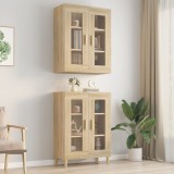 Gossi dulap de perete suspendat, stejar sonoma, 69,5x34x90 cm