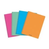 Cumpara ieftin Caiet Aurora cu spirala, A4, 60 file, Matematica, coperta PP transparent color