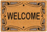 Covoras de intrare MagicHome Welcome din cocos si PVC, 40x60 cm
