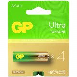 Baterie alcalina Ultra GP R6 (AA) set 4 buc, G&amp;P