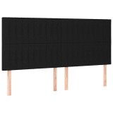 Cumpara ieftin Tablie de pat neagra 160x5x118/128 cm, material textil
