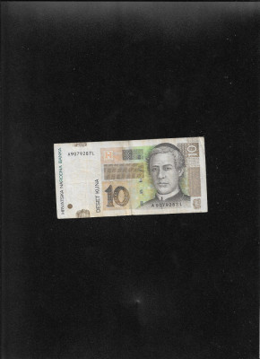 Croatia 10 kuna 2001 seria9079287 foto