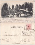 Sinaia-Curtea Regala Sinaia-Peles, Pavilionul de vanatoare -clasica, embosata, Circulata, Printata