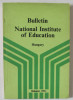 BULLETIN NATIONAL INSTITUTE OF EDUCATION , HUNGARY , 1986